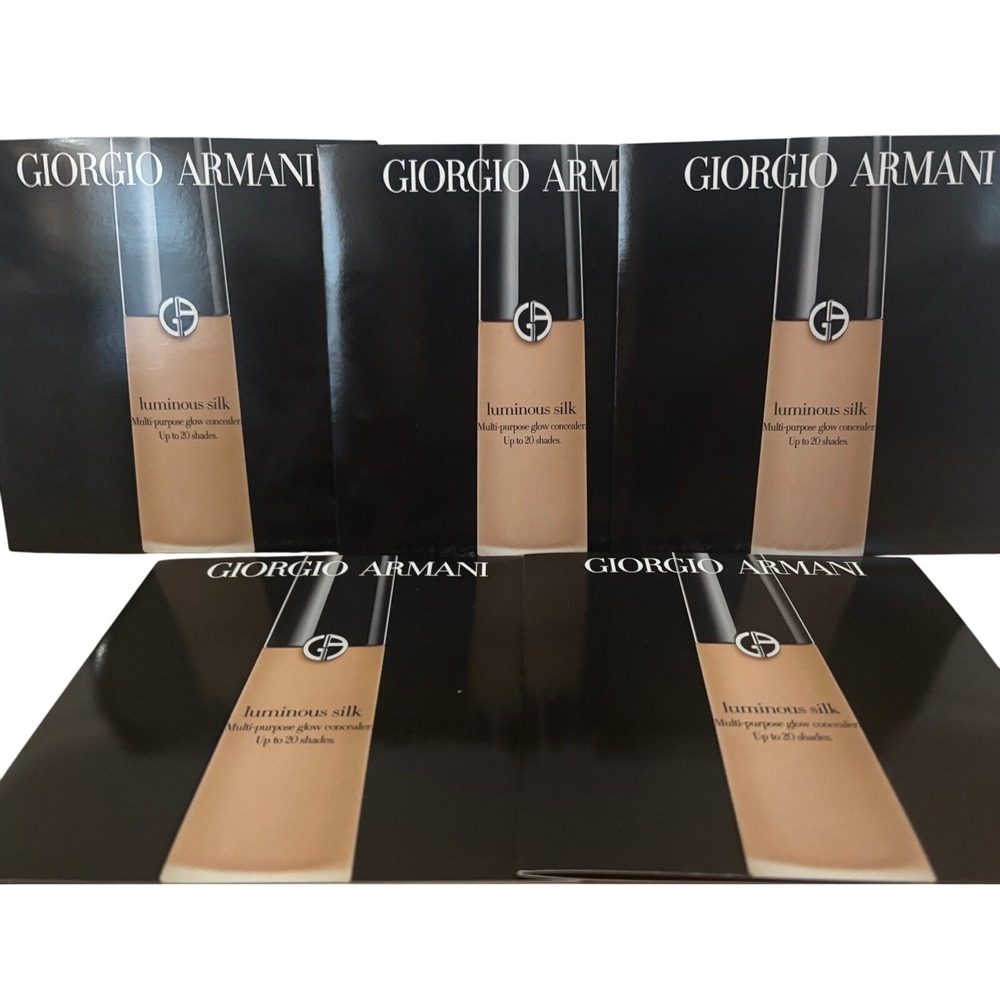 5xGiorgio Armani Luminous Silk Multi-Purpose Glow Concealer Samples‎ 4 Shades